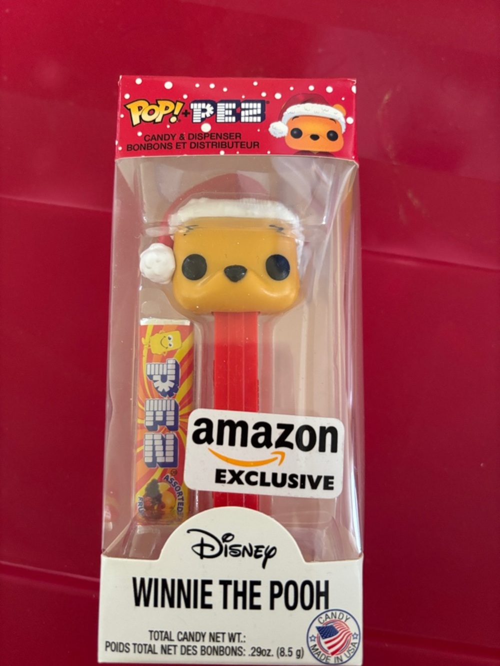 Disney Winnie the Pooh Pop! PEZ Dispenser - Yellow & Red